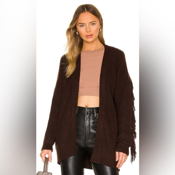Tularosa Sweaters - Tularosa Frida Cardigan in Chocolate Medium